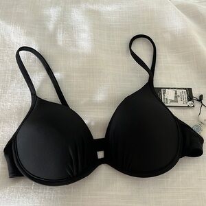 NWT H2OH Black Bikini Top Size Small